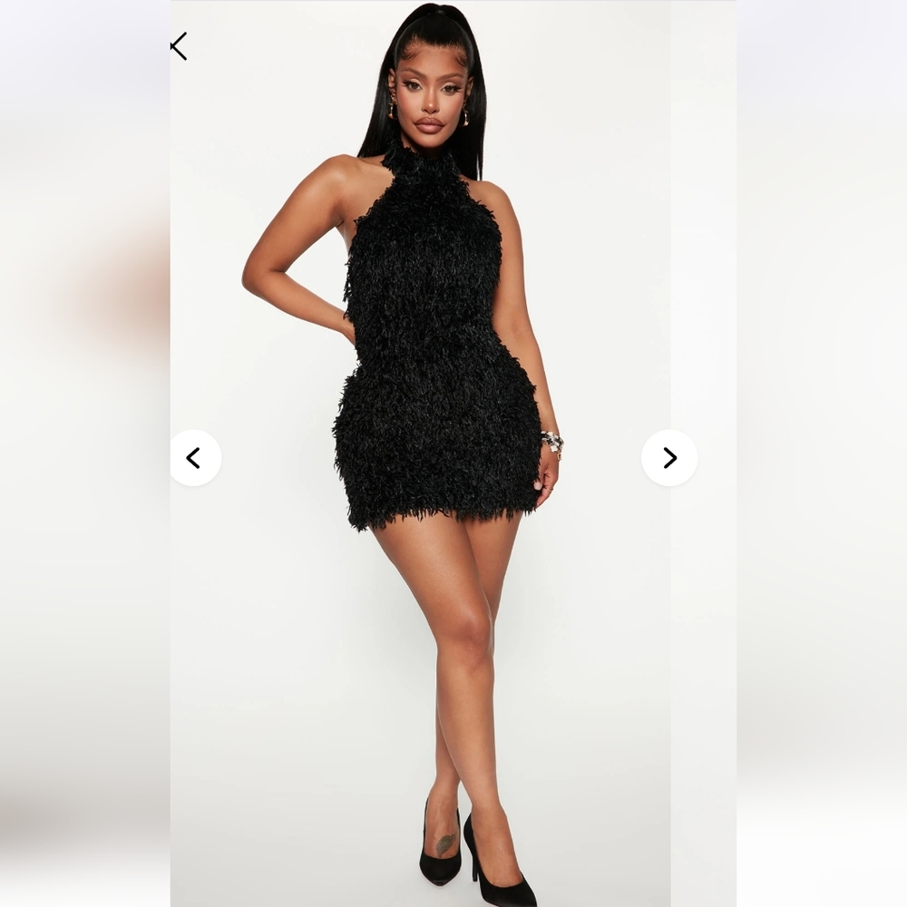 Fashion Nova Women's L  Milani Backless Mini Dress NEW
